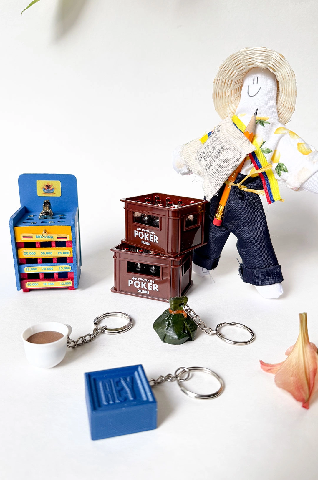 Destapador canasta de cervezas colombiana, souvenir nostálgico para colombianos en USA – CloClo Marketplace.