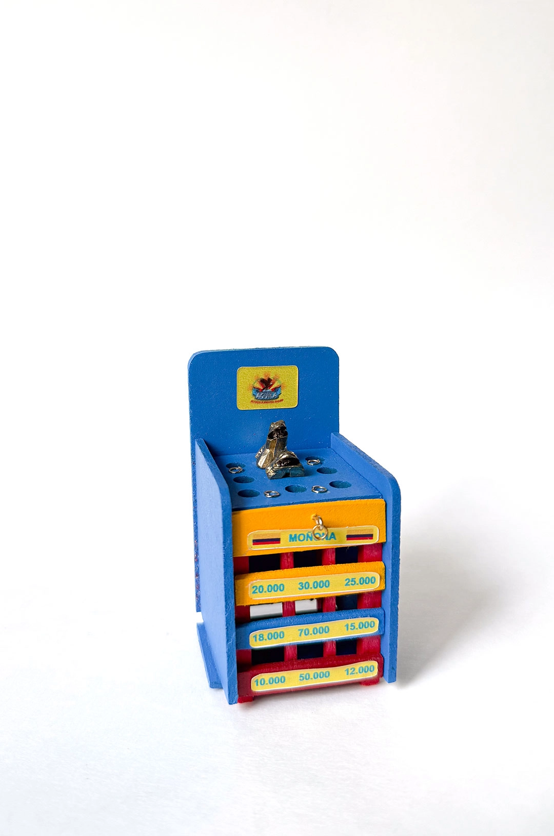 Rana decorativa colombiana, pieza de decoración para hogares de colombianos en USA.