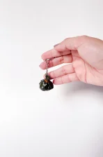 Llavero tamal tolimense colombiano, accesorio cultural para colombianos en USA.